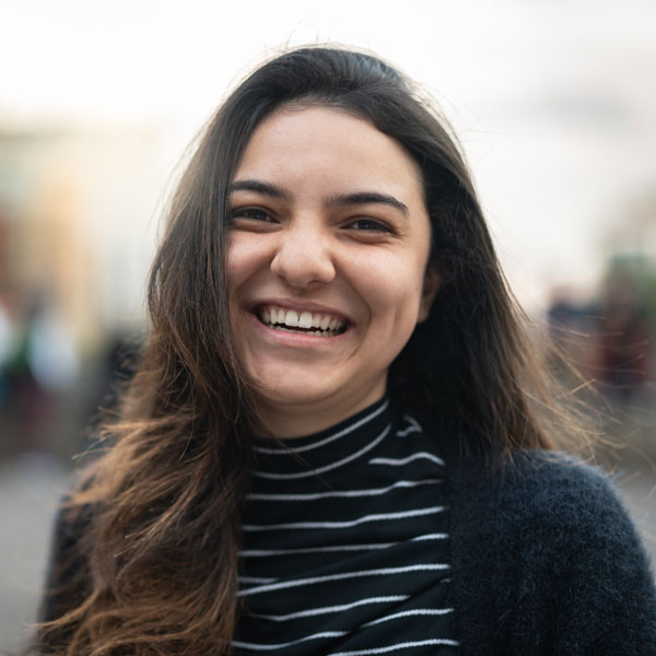 adult woman smiling